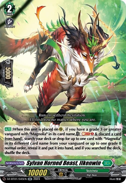 Image for Sylvan Horned Beast, Ilkenwin (DZ-BT01: Fated Clash) (DZ-BT01/045EN) - Cardfight Vanguard