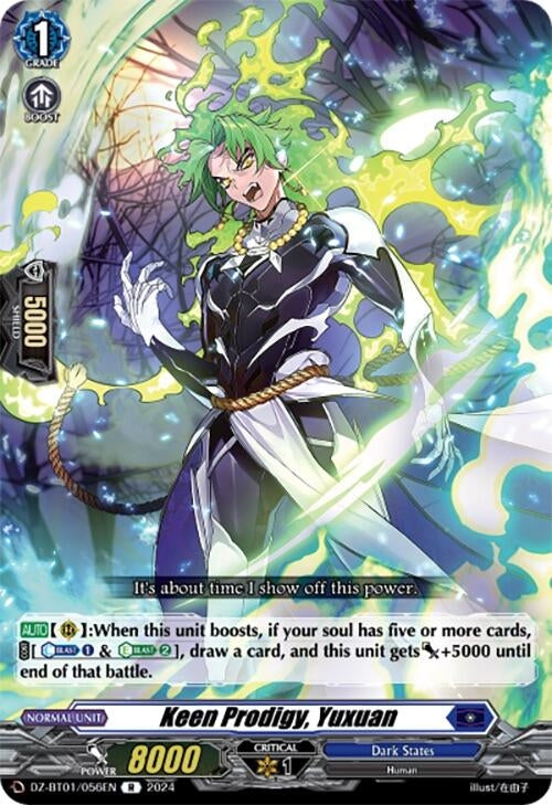 Image for Keen Prodigy, Yuxuan (DZ-BT01: Fated Clash) (DZ-BT01/056EN) - Cardfight Vanguard