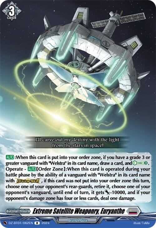 Image for Extreme Satellite Weaponry, Euryanthe (DZ-BT01: Fated Clash) (DZ-BT01/062EN) - Cardfight Vanguard