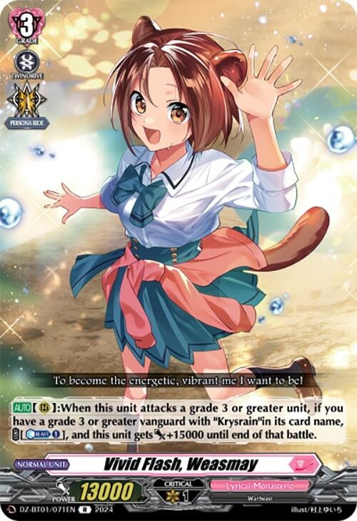 Image for Vivid Flash, Weasmay (DZ-BT01: Fated Clash) (DZ-BT01/071EN) - Cardfight Vanguard