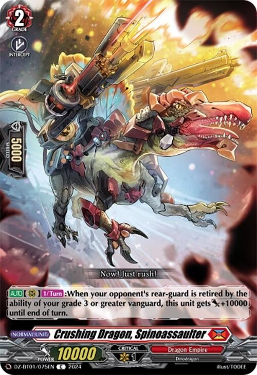 Image for Crushing Dragon, Spinoassaulter (DZ-BT01: Fated Clash) (DZ-BT01/075EN) - Cardfight Vanguard