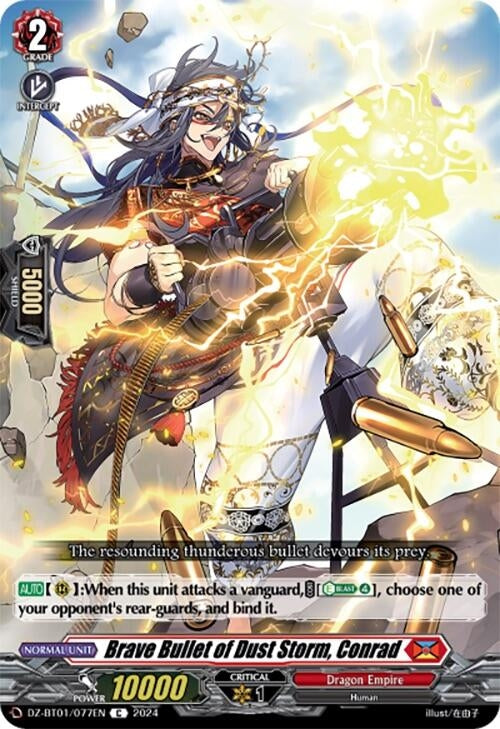 Image for Brave Bullet of Dust Storm, Conrad (DZ-BT01: Fated Clash) (DZ-BT01/077EN) - Cardfight Vanguard