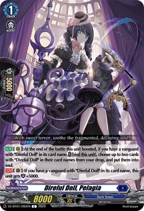 Image for Direful Doll, Pelagia (DZ-BT01: Fated Clash) (DZ-BT01/092EN) - Cardfight Vanguard