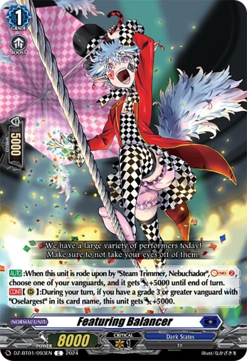 Image for Featuring Balancer (DZ-BT01: Fated Clash) (DZ-BT01/093EN) - Cardfight Vanguard