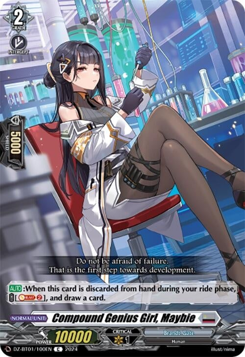 Image for Compound Genius Girl, Maybie (DZ-BT01: Fated Clash) (DZ-BT01/100EN) - Cardfight Vanguard