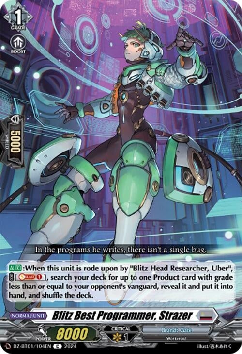 Image for Blitz Best Programmer, Strazer (DZ-BT01: Fated Clash) (DZ-BT01/104EN) - Cardfight Vanguard
