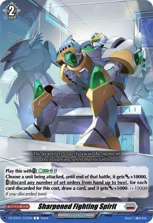 Image for Sharpened Fighting Spirit (DZ-BT01: Fated Clash) (DZ-BT01/107EN) - Cardfight Vanguard