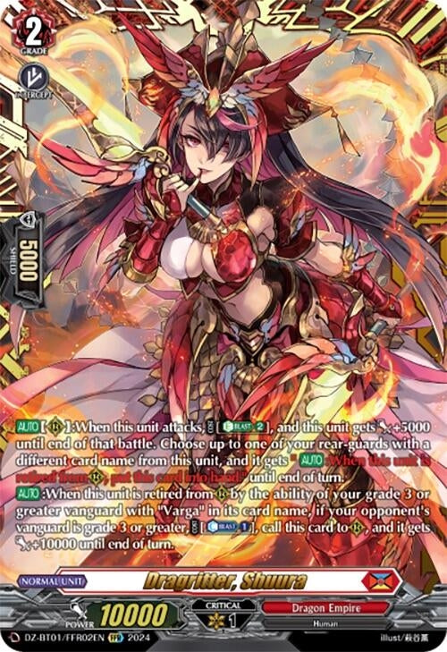 Image for Dragritter, Shuura (FFR) (DZ-BT01: Fated Clash) (DZ-BT01/FFR02EN) - Cardfight Vanguard