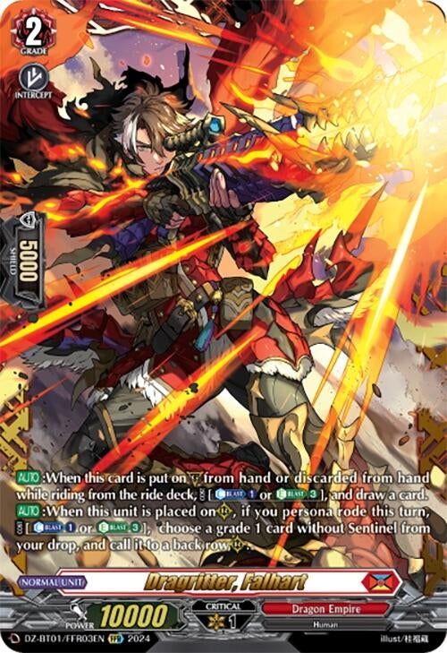 Image for Dragritter, Falhart (FFR) (DZ-BT01: Fated Clash) (DZ-BT01/FFR03EN) - Cardfight Vanguard