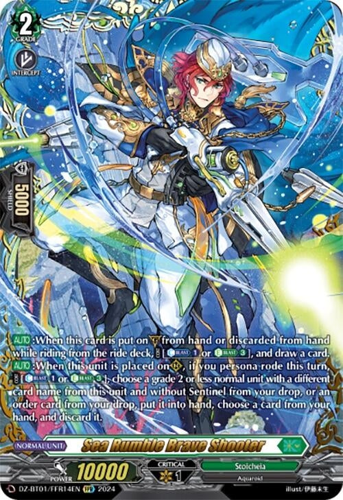 Image for Sea Rumble Brave Shooter (FFR) (DZ-BT01: Fated Clash) (DZ-BT01/FFR14EN) - Cardfight Vanguard