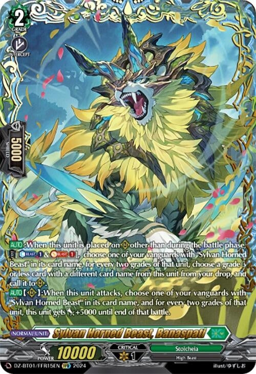 Image for Sylvan Horned Beast, Banaspati (FFR) (DZ-BT01: Fated Clash) (DZ-BT01/FFR15EN) - Cardfight Vanguard