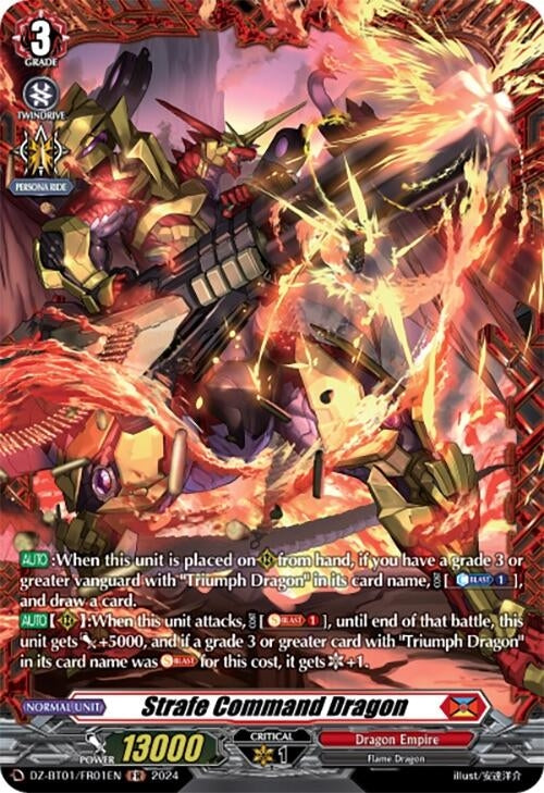 Image for Strafe Command Dragon (FR) (DZ-BT01: Fated Clash) (DZ-BT01/FR01EN) - Cardfight Vanguard