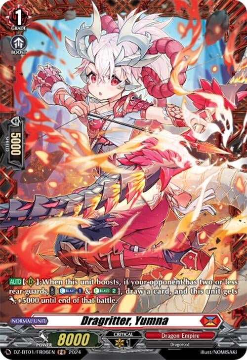 Image for Dragritter, Yumna (FR) (DZ-BT01: Fated Clash) (DZ-BT01/FR06EN) - Cardfight Vanguard