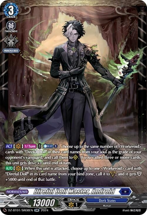 Image for Direful Doll Master, Androld (SR) (DZ-BT01: Fated Clash) (DZ-BT01/SR08EN) - Cardfight Vanguard