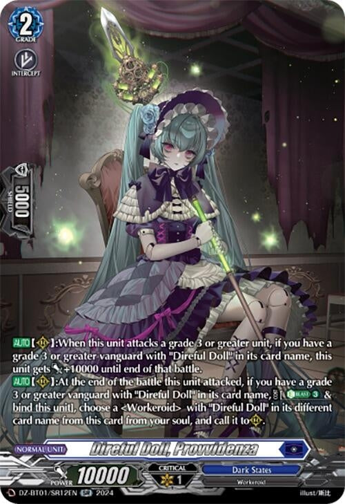 Image for Direful Doll, Provvidenza (SR) (DZ-BT01: Fated Clash) (DZ-BT01/SR12EN) - Cardfight Vanguard