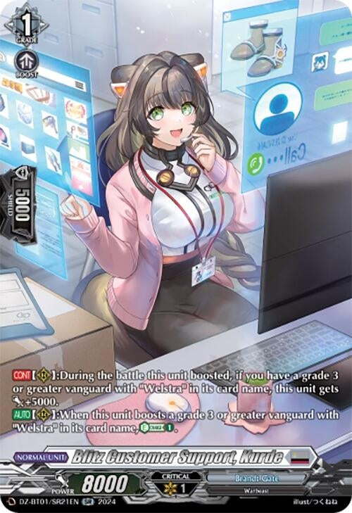 Image for Blitz Customer Support, Kurde (SR) (DZ-BT01: Fated Clash) (DZ-BT01/SR21EN) - Cardfight Vanguard
