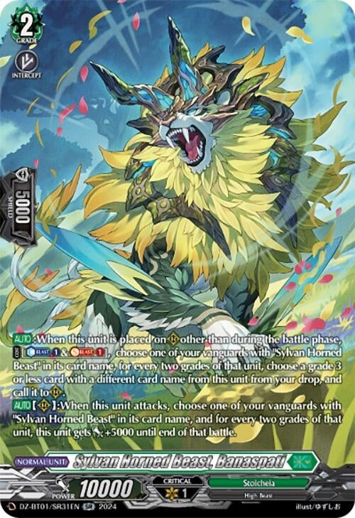 Image for Sylvan Horned Beast, Banaspati (SR) (DZ-BT01: Fated Clash) (DZ-BT01/SR31EN) - Cardfight Vanguard