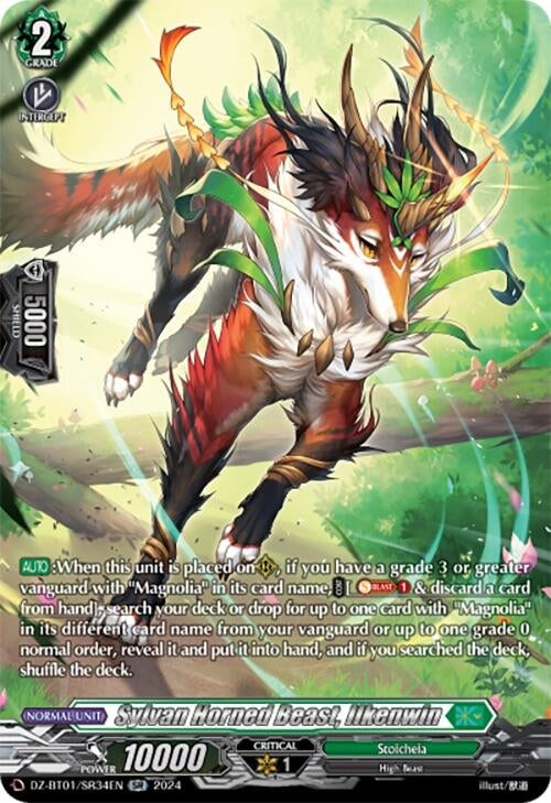 Image for Sylvan Horned Beast, Ilkenwin (SR) (DZ-BT01: Fated Clash) (DZ-BT01/SR34EN) - Cardfight Vanguard