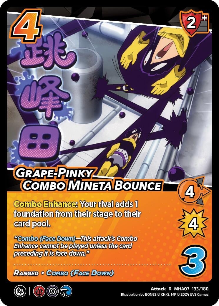 Image for Grape-Pinky Combo Mineta Bounce (UniVersus: My Hero Academia: Girl Power) (133/180) - UniVersus