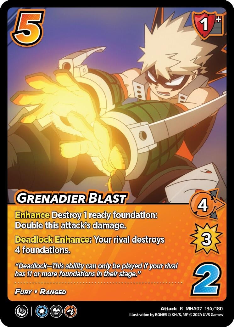 Image for Grenadier Blast (UniVersus: My Hero Academia: Girl Power) (134/180) - UniVersus