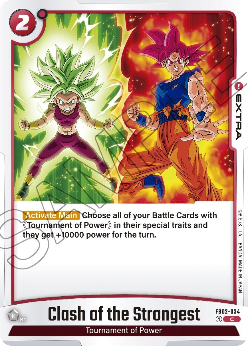 Image for Clash of the Strongest (Blazing Aura) (FB02-034) - Dragon Ball Super: Fusion World