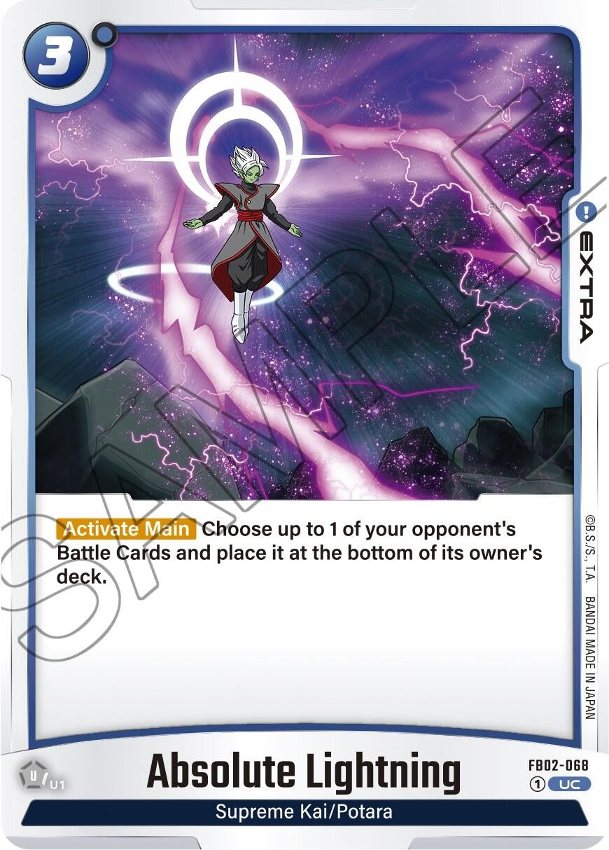 Image for Absolute Lightning (Blazing Aura) (FB02-068) - Dragon Ball Super: Fusion World
