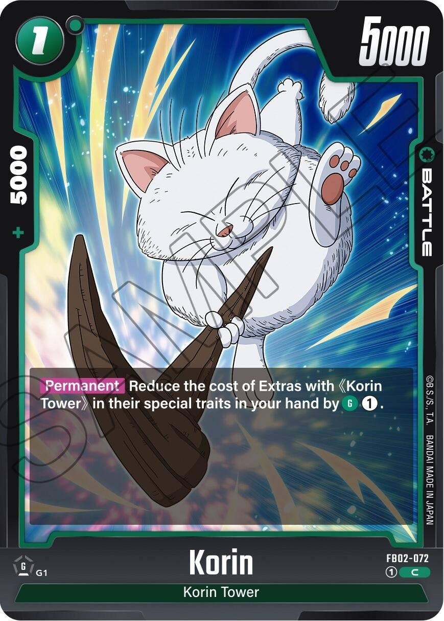 Image for Korin (Blazing Aura) (FB02-072) - Dragon Ball Super: Fusion World