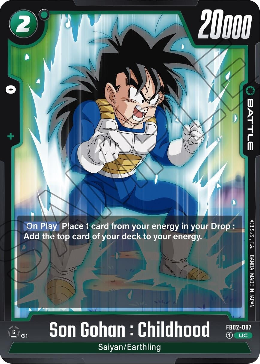 Image for Son Gohan : Childhood - FB02-087 (Blazing Aura) (FB02-087) - Dragon Ball Super: Fusion World