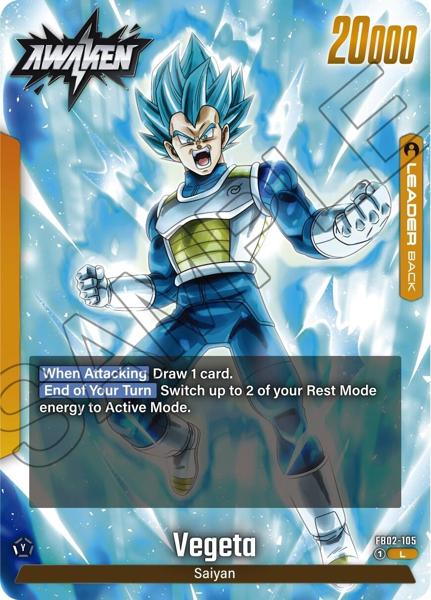 Image for Vegeta - FB02-105 (Blazing Aura) (FB02-105) - Dragon Ball Super: Fusion World