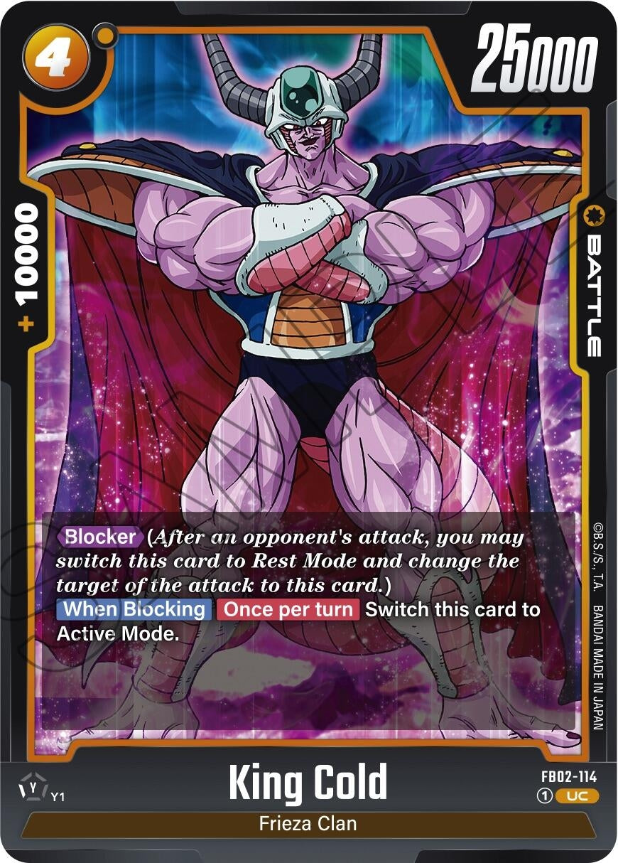 Image for King Cold (Blazing Aura) (FB02-114) - Dragon Ball Super: Fusion World