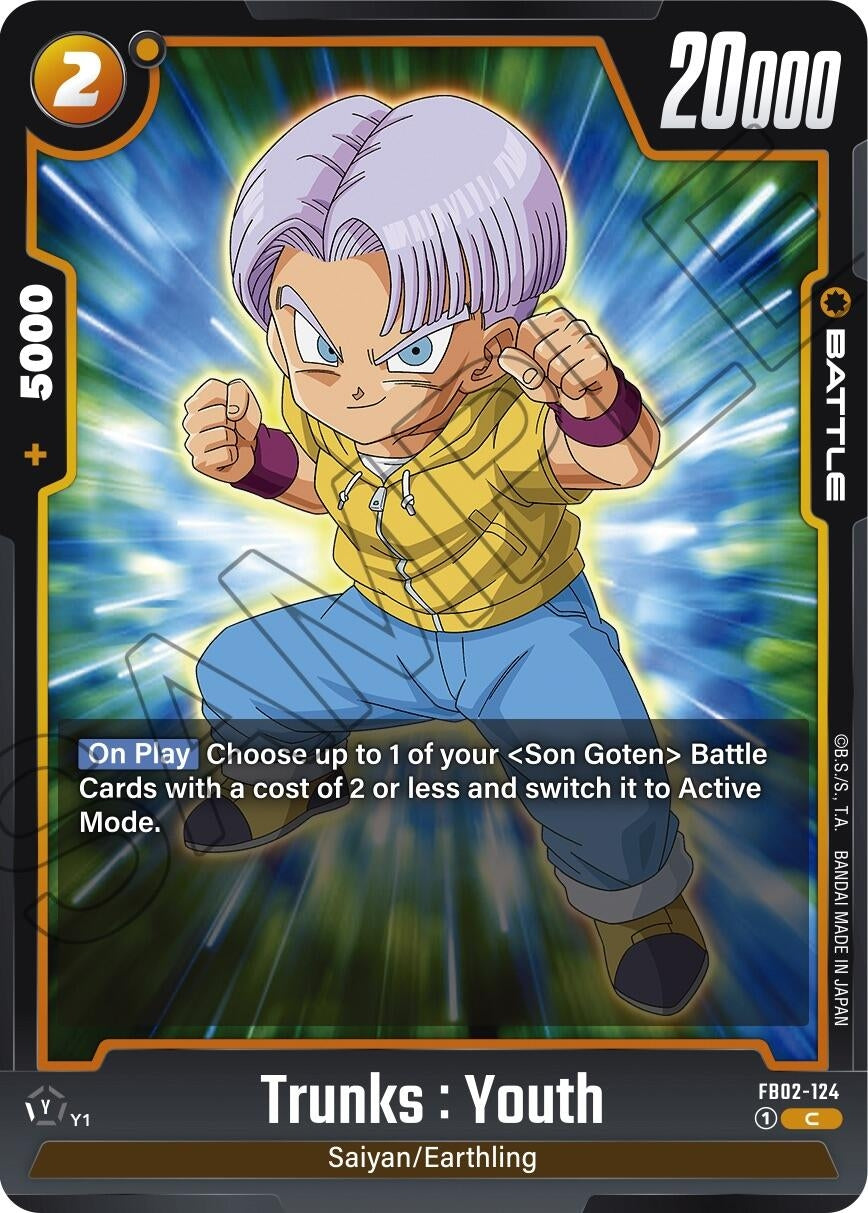 Image for Trunks : Youth (Blazing Aura) (FB02-124) - Dragon Ball Super: Fusion World