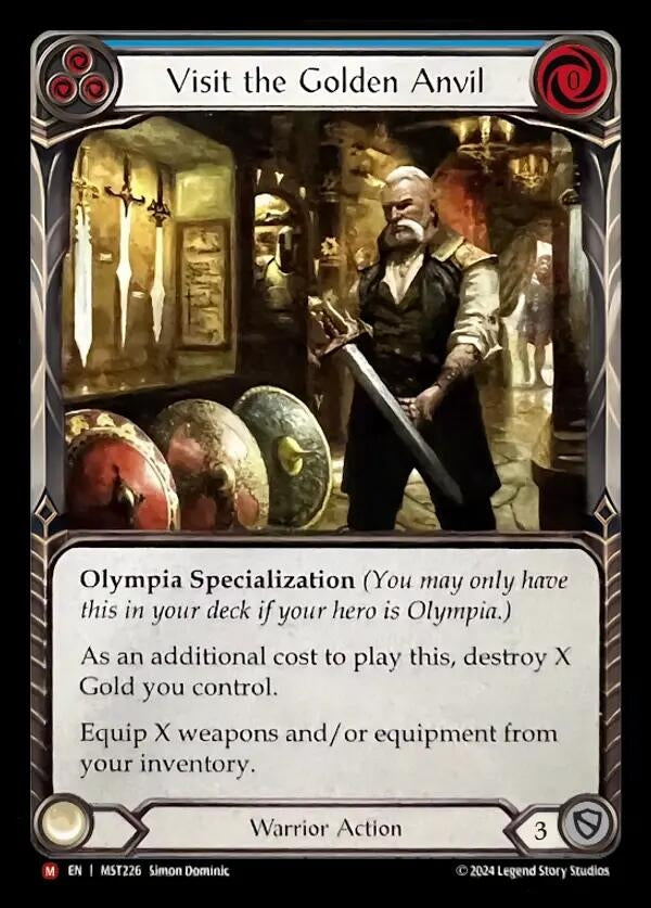 Image for Visit the Golden Anvil (Part the Mistveil) (MST226) - Flesh and Blood TCG