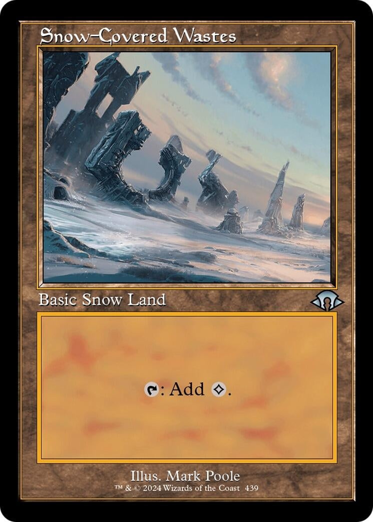 Image for Snow-Covered Wastes (Retro Frame) (Modern Horizons 3) (439) - Magic: The Gathering