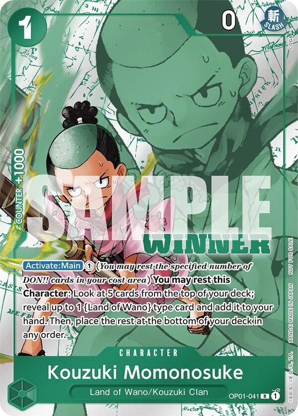 Image for Kouzuki Momonosuke (Winner Pack Vol. 7) (One Piece Promotion Cards) (OP01-041) - One Piece Card Game