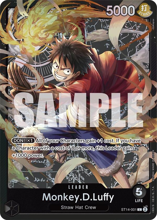 Image for Monkey.D.Luffy (001) (Starter Deck 14: 3D2Y) (ST14-001) - One Piece Card Game