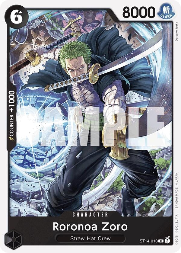 Image for Roronoa Zoro (Starter Deck 14: 3D2Y) (ST14-013) - One Piece Card Game