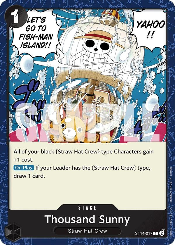 Image for Thousand Sunny (Starter Deck 14: 3D2Y) (ST14-017) - One Piece Card Game