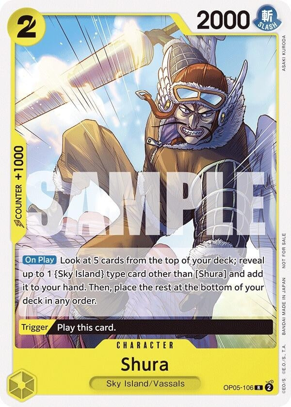 Image for Shura (Tournament Pack Vol. 7) (One Piece Promotion Cards) (OP05-106) - One Piece Card Game