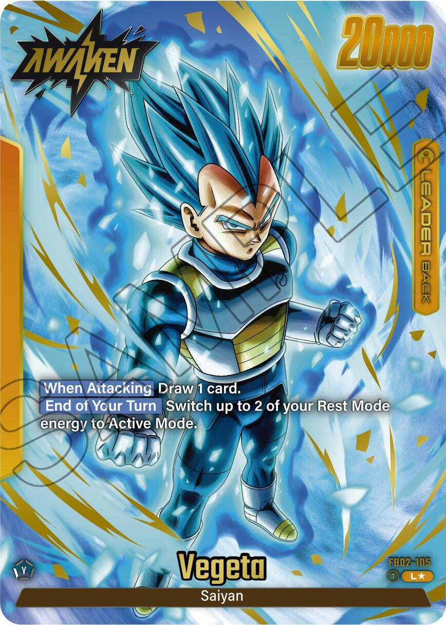 Image for Vegeta - FB02-105 (Alternate Art) (Blazing Aura) (FB02-105) - Dragon Ball Super: Fusion World