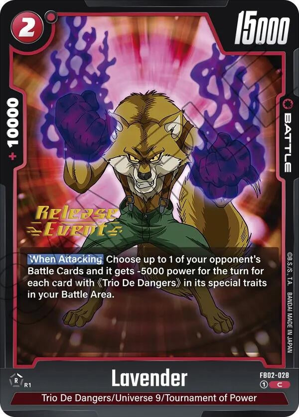 Image for Lavender (Blazing Aura Release Event Cards) (FB02-028) - Dragon Ball Super: Fusion World