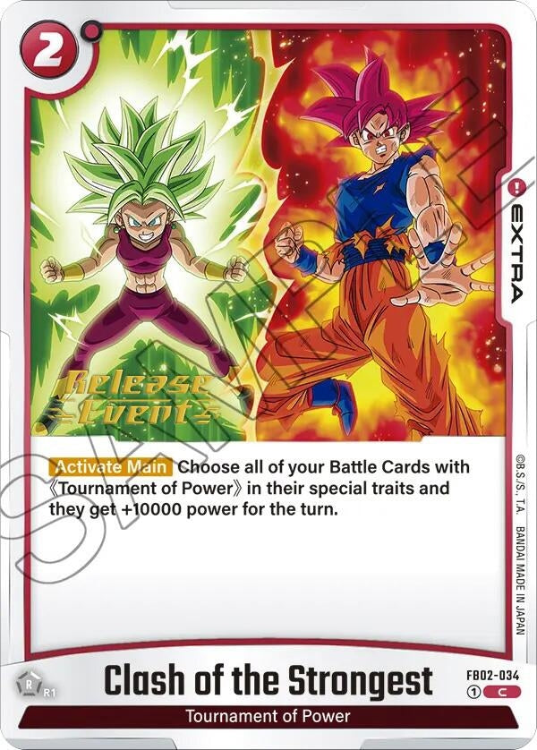 Image for Clash of the Strongest (Blazing Aura Release Event Cards) (FB02-034) - Dragon Ball Super: Fusion World