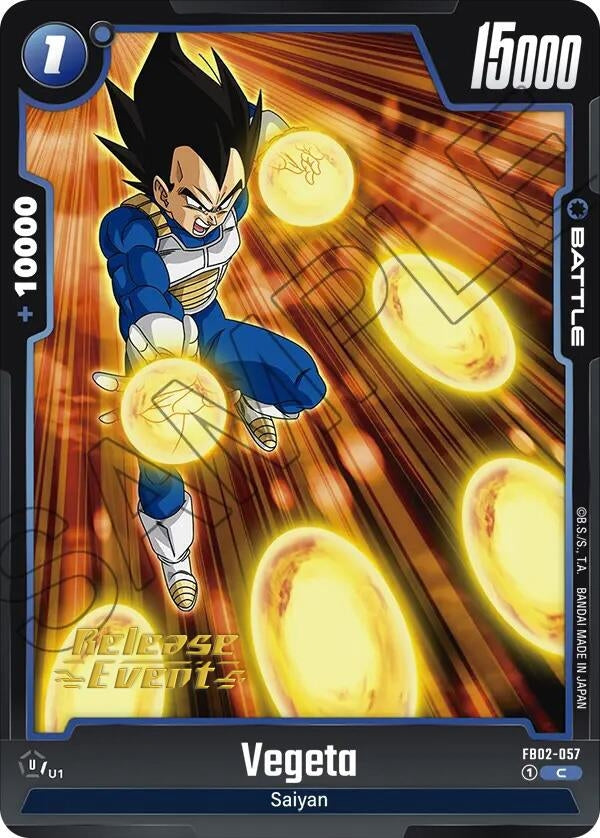 Image for Vegeta - FB02-057 (Blazing Aura Release Event Cards) (FB02-057) - Dragon Ball Super: Fusion World