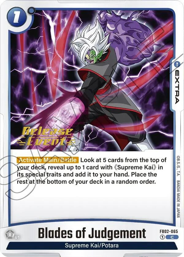 Image for Blades of Judgement (Blazing Aura Release Event Cards) (FB02-065) - Dragon Ball Super: Fusion World