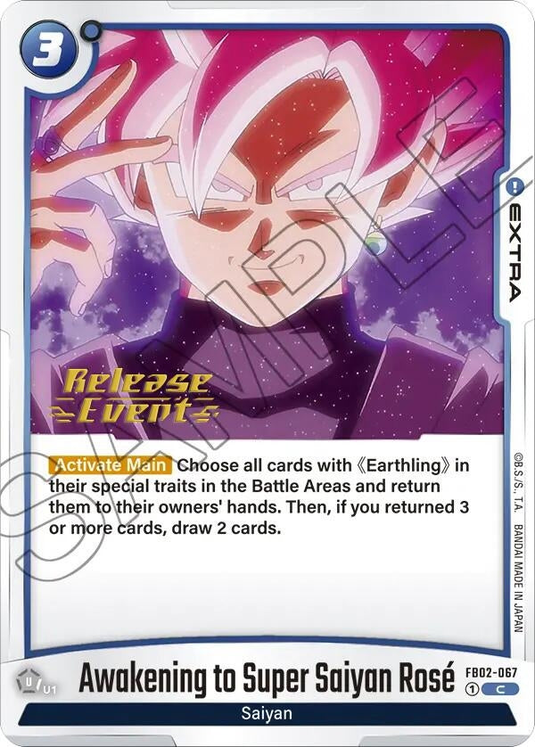 Image for Awakening to Super Saiyan Rose (Blazing Aura Release Event Cards) (FB02-067) - Dragon Ball Super: Fusion World