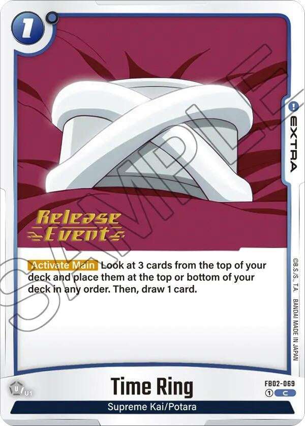 Image for Time Ring (Blazing Aura Release Event Cards) (FB02-069) - Dragon Ball Super: Fusion World