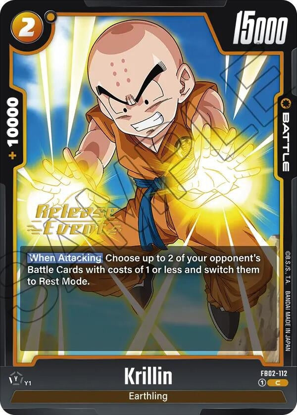 Image for Krillin - FB02-112 (Blazing Aura Release Event Cards) (FB02-112) - Dragon Ball Super: Fusion World