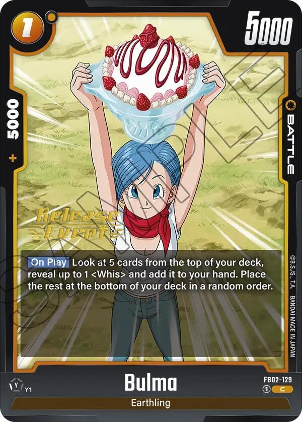 Image for Bulma - FB02-129 (Blazing Aura Release Event Cards) (FB02-129) - Dragon Ball Super: Fusion World