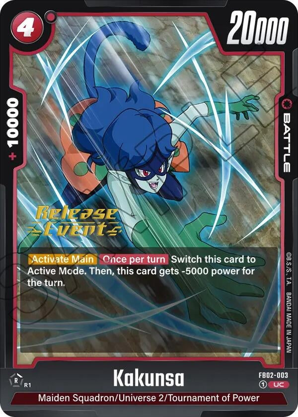 Image for Kakunsa (Blazing Aura Release Event Cards) (FB02-003) - Dragon Ball Super: Fusion World