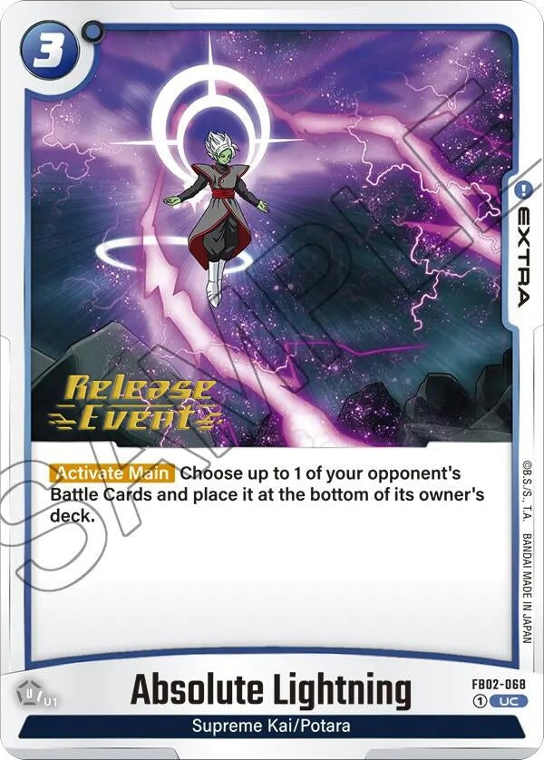 Image for Absolute Lightning (Blazing Aura Release Event Cards) (FB02-068) - Dragon Ball Super: Fusion World