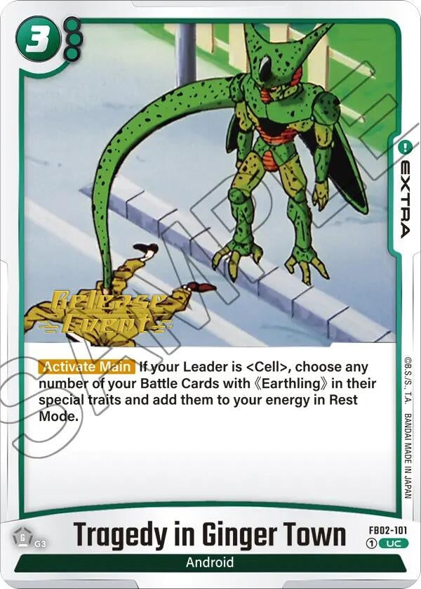 Image for Tragedy in Ginger Town (Blazing Aura Release Event Cards) (FB02-101) - Dragon Ball Super: Fusion World